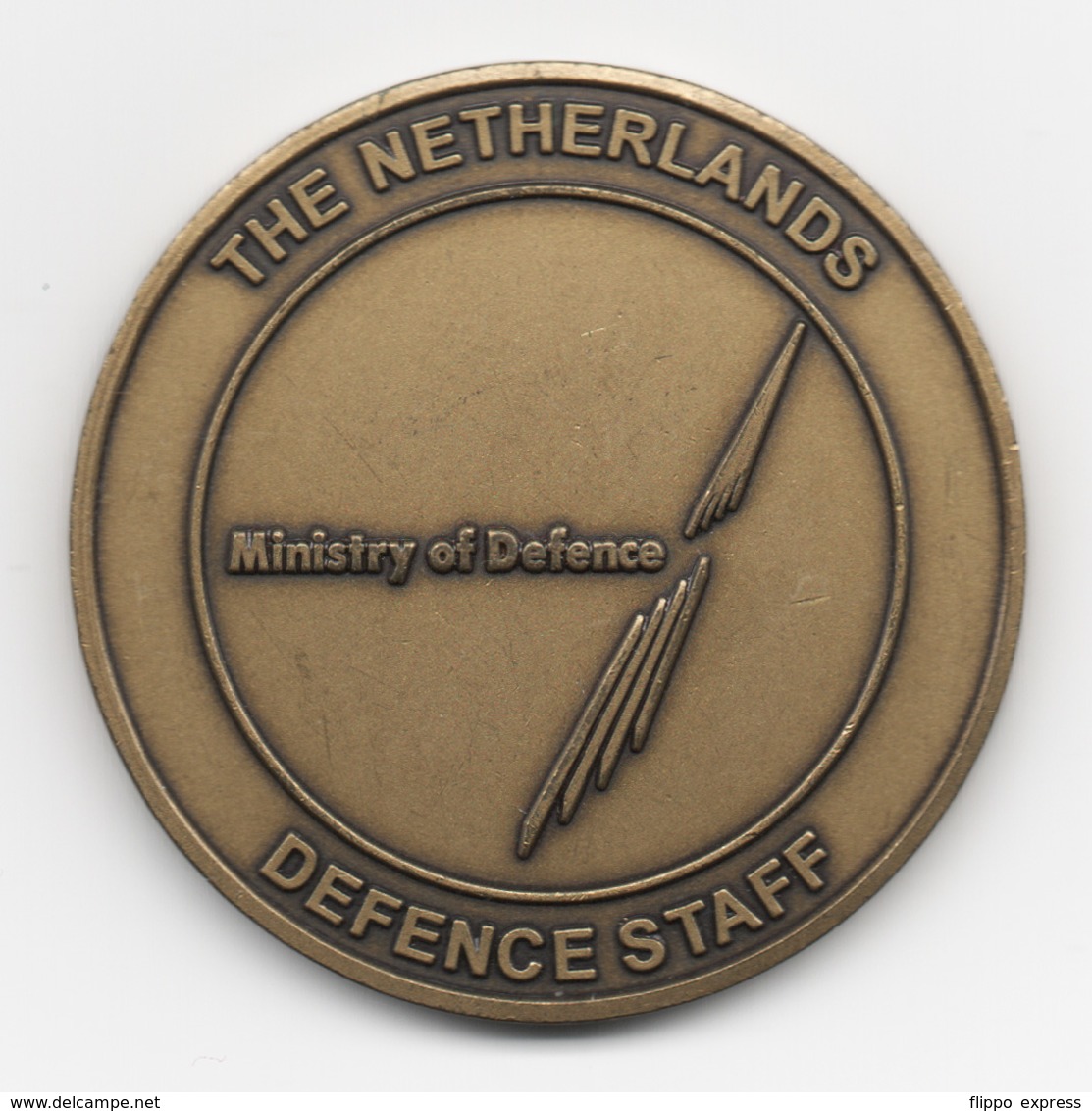 Netherlands: The Ntherlands Defence Staff. Military Coin, Medal - Andere & Zonder Classificatie