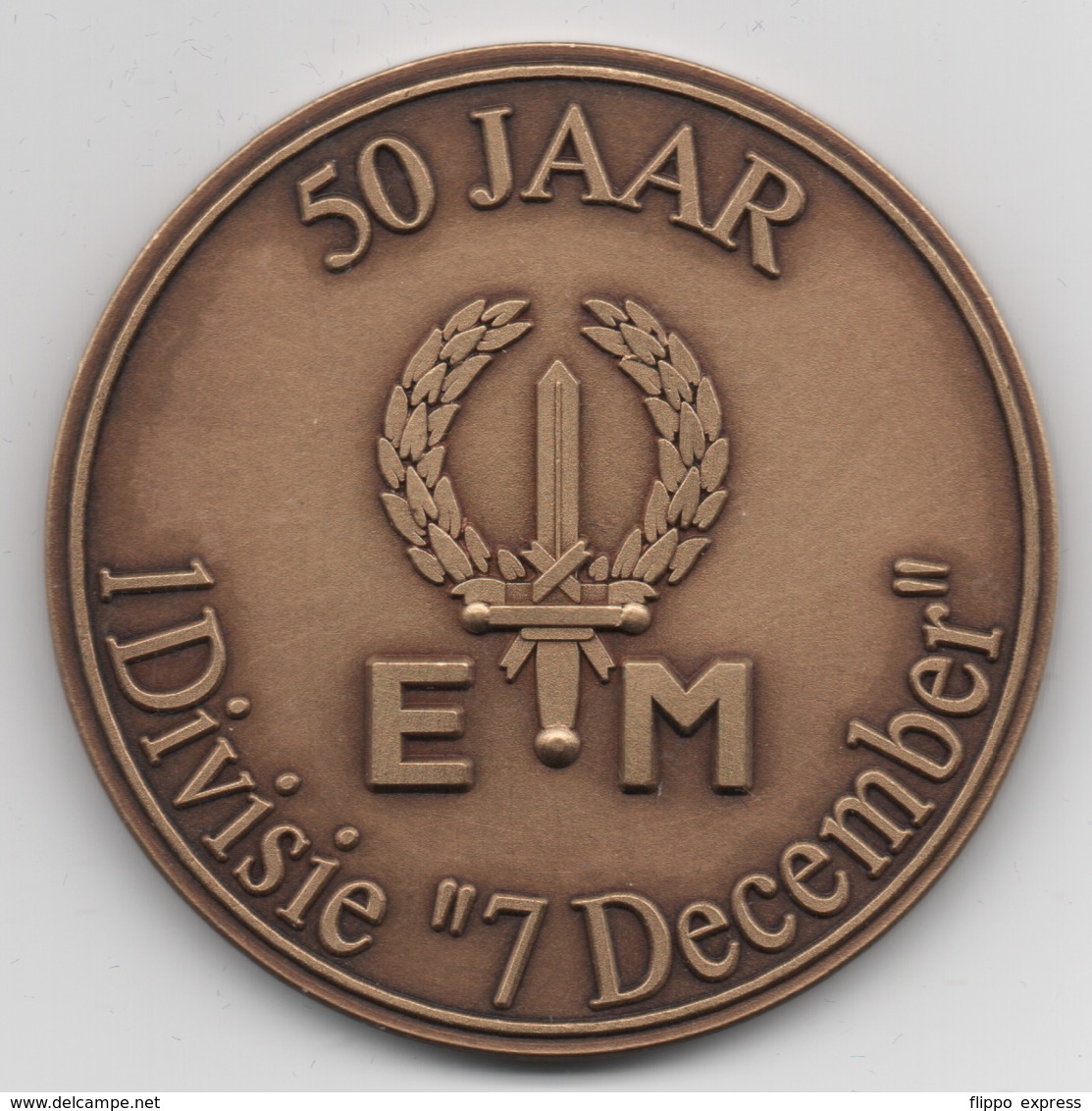 Netherlands: 50 Jaar 1Divisie 7 December. Military Coin, Medal - Andere & Zonder Classificatie