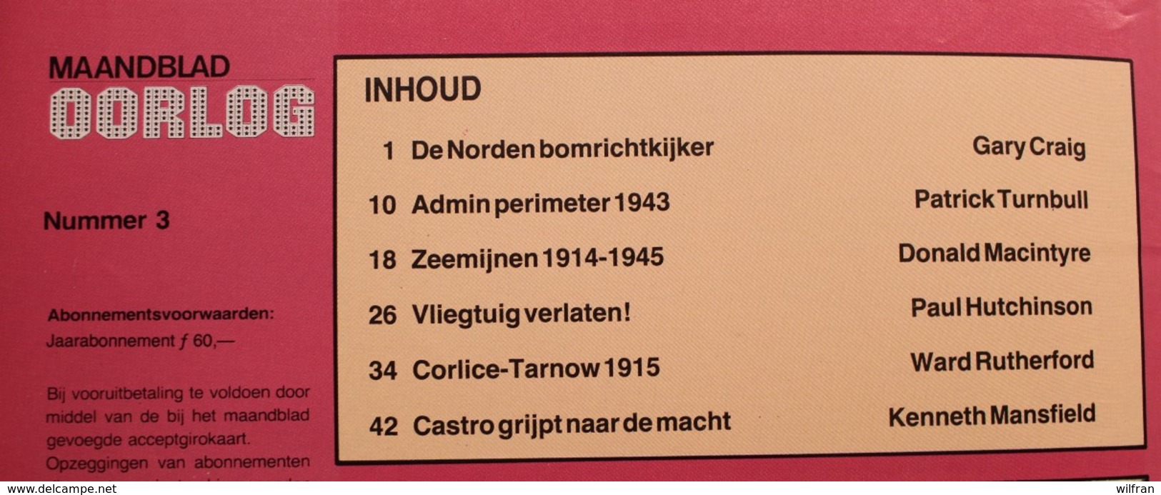 Maandblad Oorlog 3de Jaargang Maart 1980 Nr 3 - Andere & Zonder Classificatie