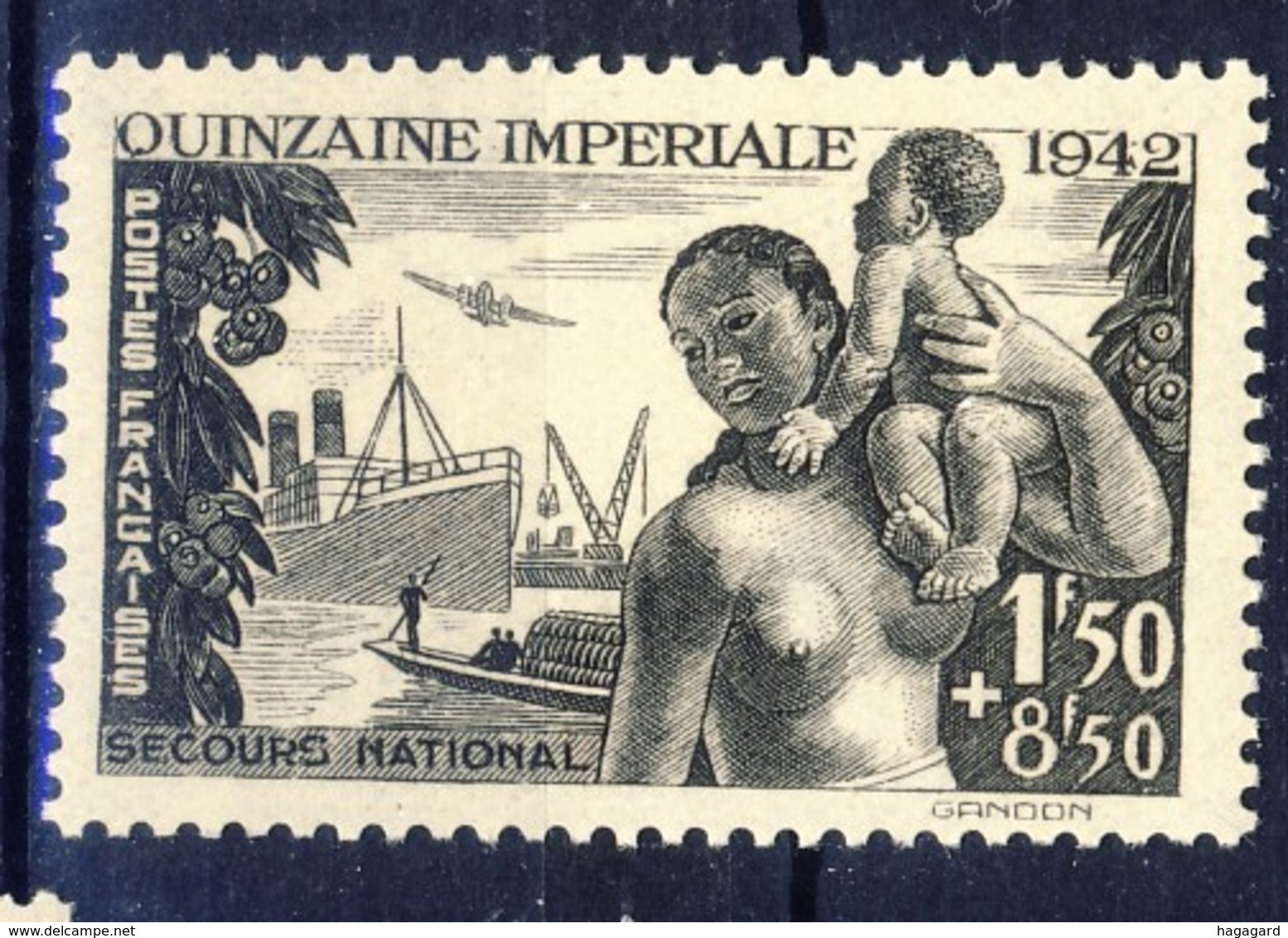 +G2120. France 1942. Quinzaine Imperiale. Yvert 543. Michel 552. MNH(**) - Ungebraucht