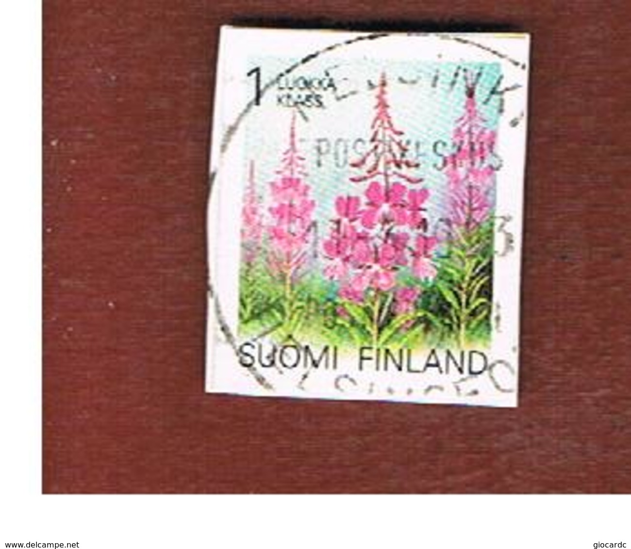 FINLANDIA (FINLAND) -  SG  1303  -    1992   PROVINCIAL PLANTS: FIREWEED     -     USED ° - Usados