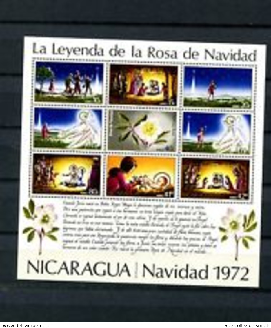 74830) Nicaragua - 1972 Leggenda Della Rosa Di Natale-Foglio In Miniatura -MNH** - Nicaragua