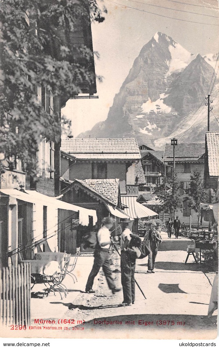 CPA  Suisse, MURREN, Dorfpartie Mit Elger - Mürren