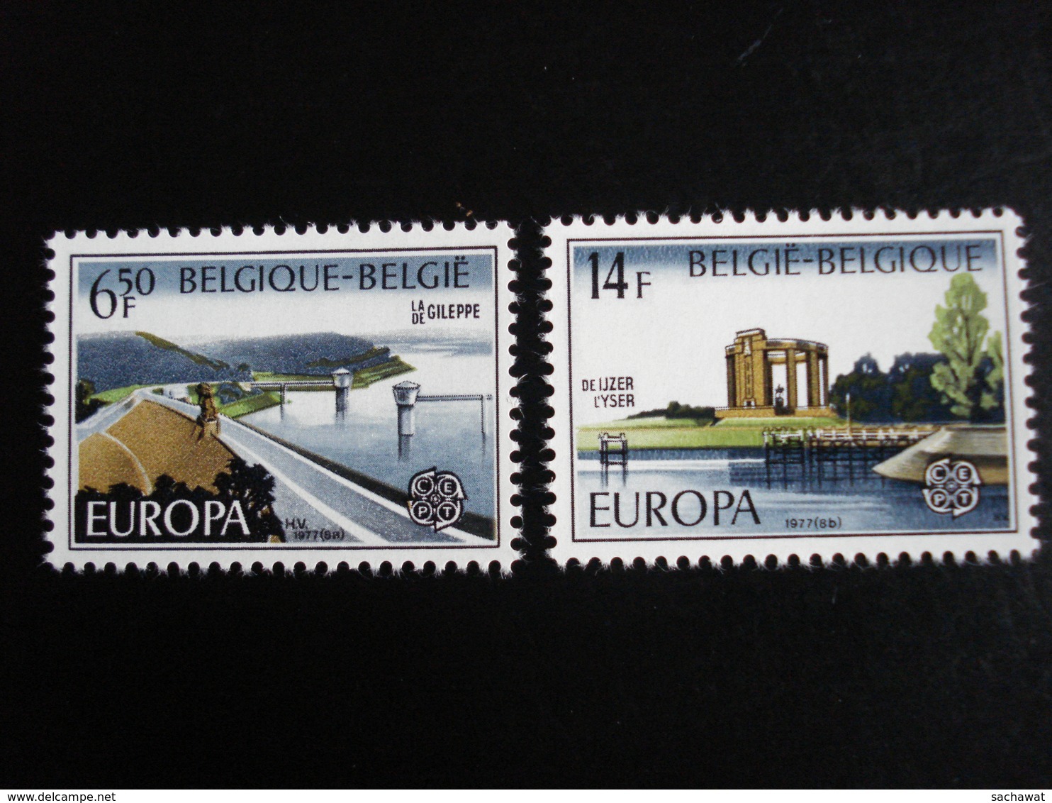 Belgique - Année 1977 - Europa "Paysages" - Y.T. 1848/1849 - Neuf (**) Mint (MNH) - Unused Stamps