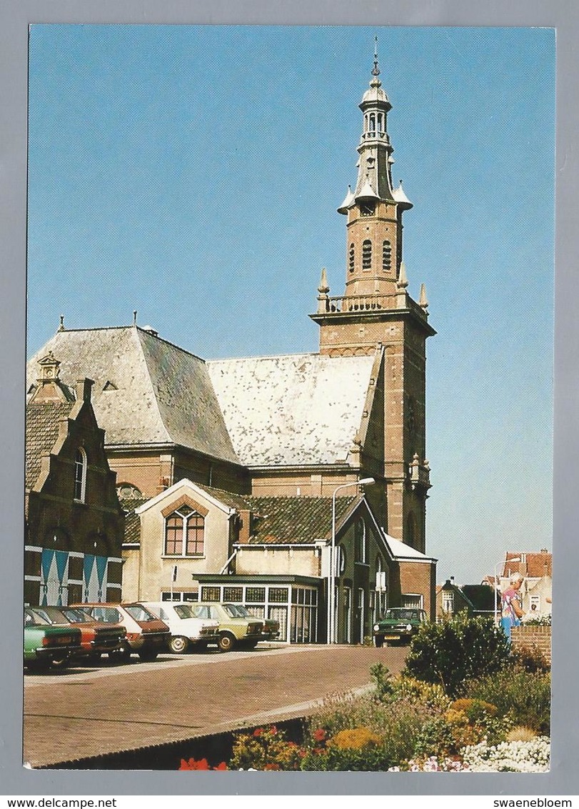 NL.- KATWIJK Aan ZEE. Herv. Nieuwe Kerk. Voorstraat. Old Cars. - Kerken En Kathedralen