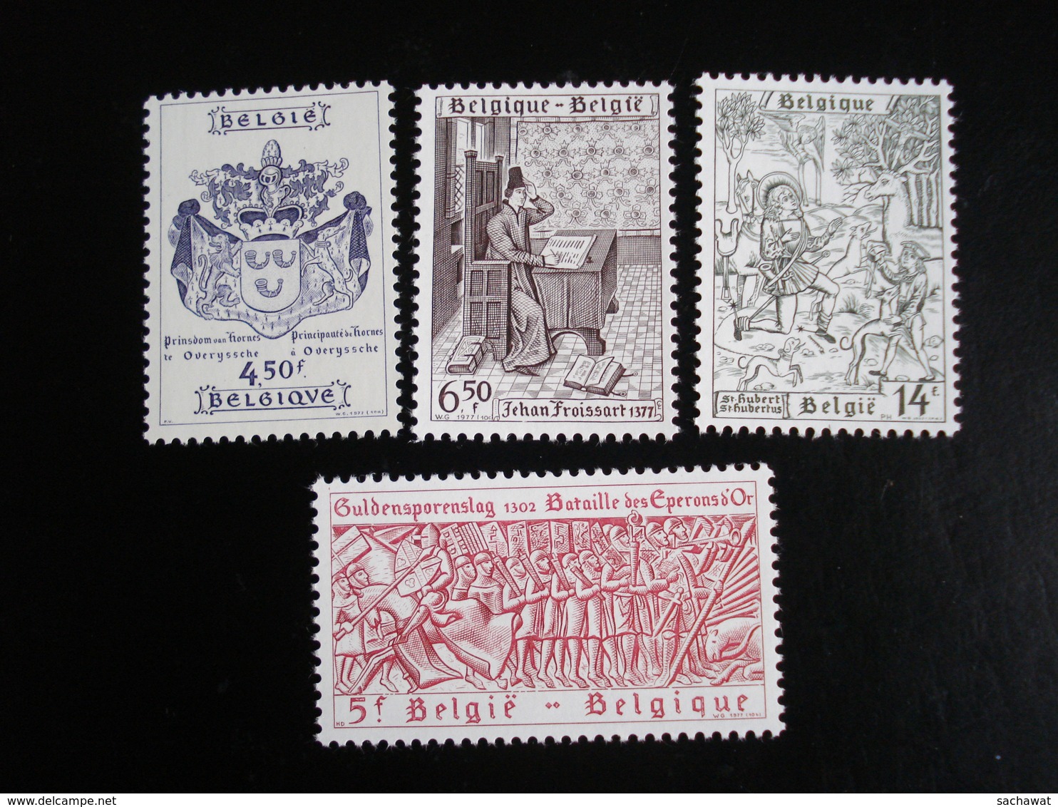 Belgique - Année 1977 - Série Historique - Y.T. 1851/1854 - Neuf (**) Mint (MNH) - Unused Stamps
