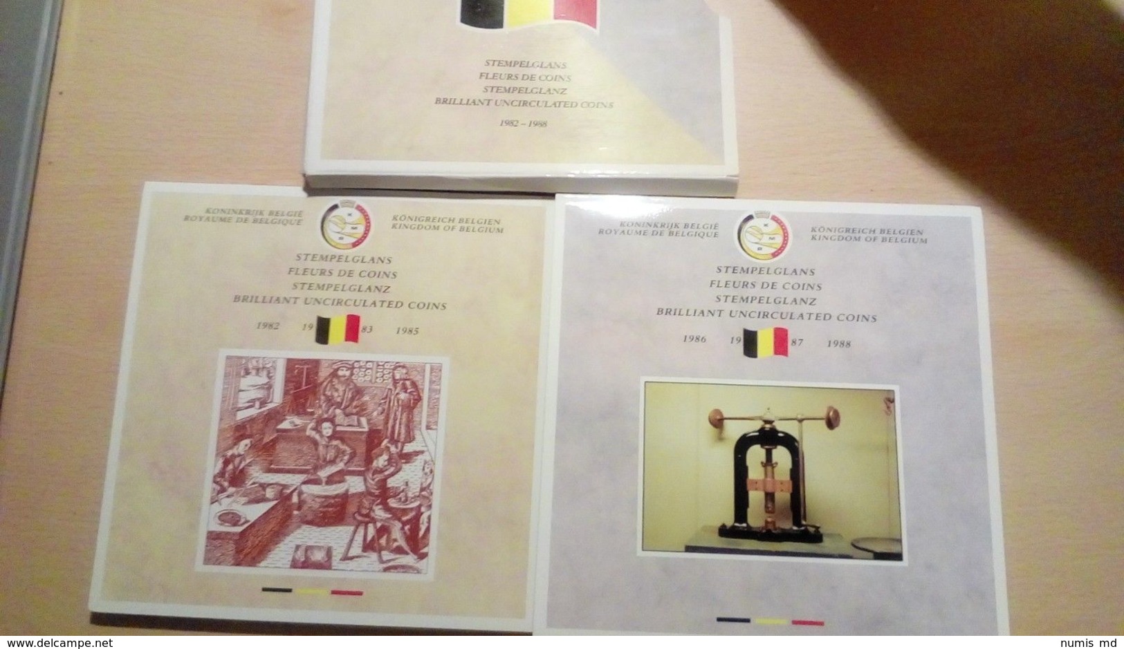 M/MS13 BELGIQUE Série "Fleur De Coin" FDC 1982/1988  (FR+FL) 24 Pièces RARE !! - FDC, BU, BE & Coffrets