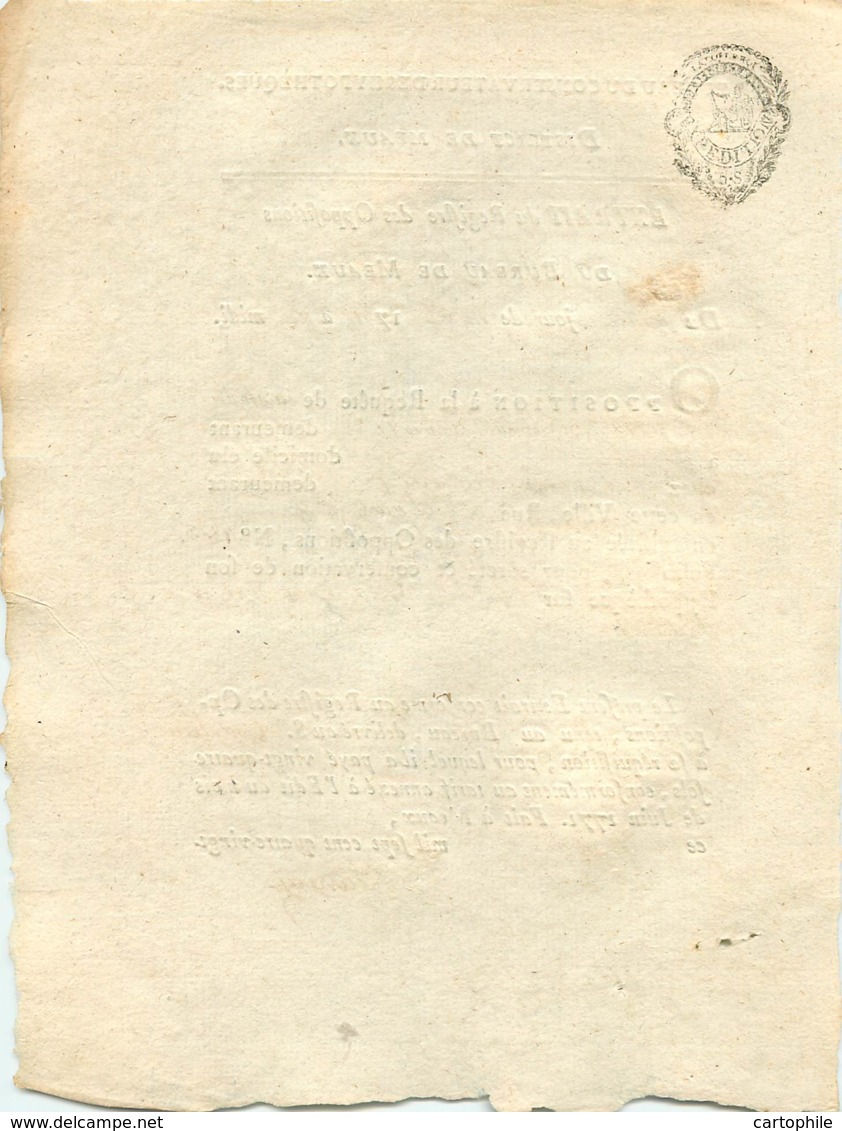 Acte 1791 Opposition De Nicolas Marchand De Bondy, Avocat, Contre Louis René Edouard De Rohan Cardinal Eveque Strasbourg - Manoscritti