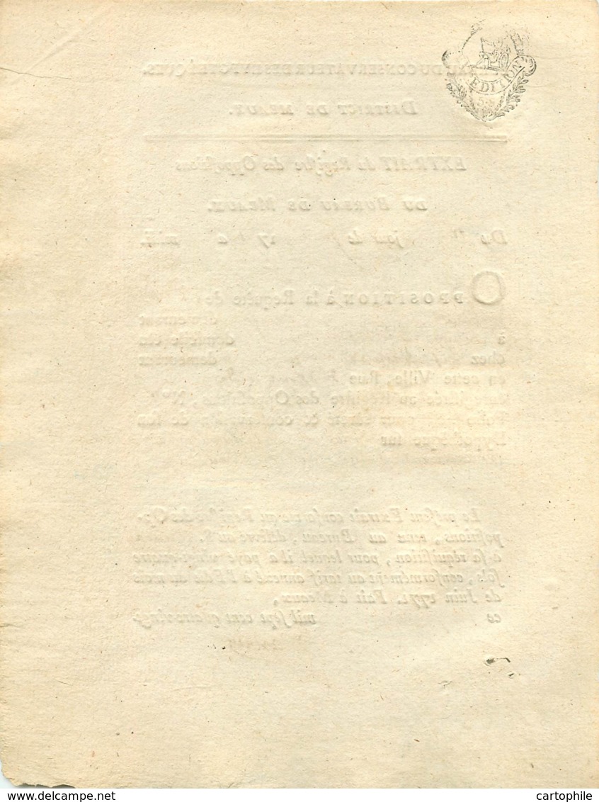 Acte De 1791 Opposition De Philippe Rousseau Fermier à Magny Le Hongre Contre Le Prince Louis René Edouard De Rohan - Manuscripts