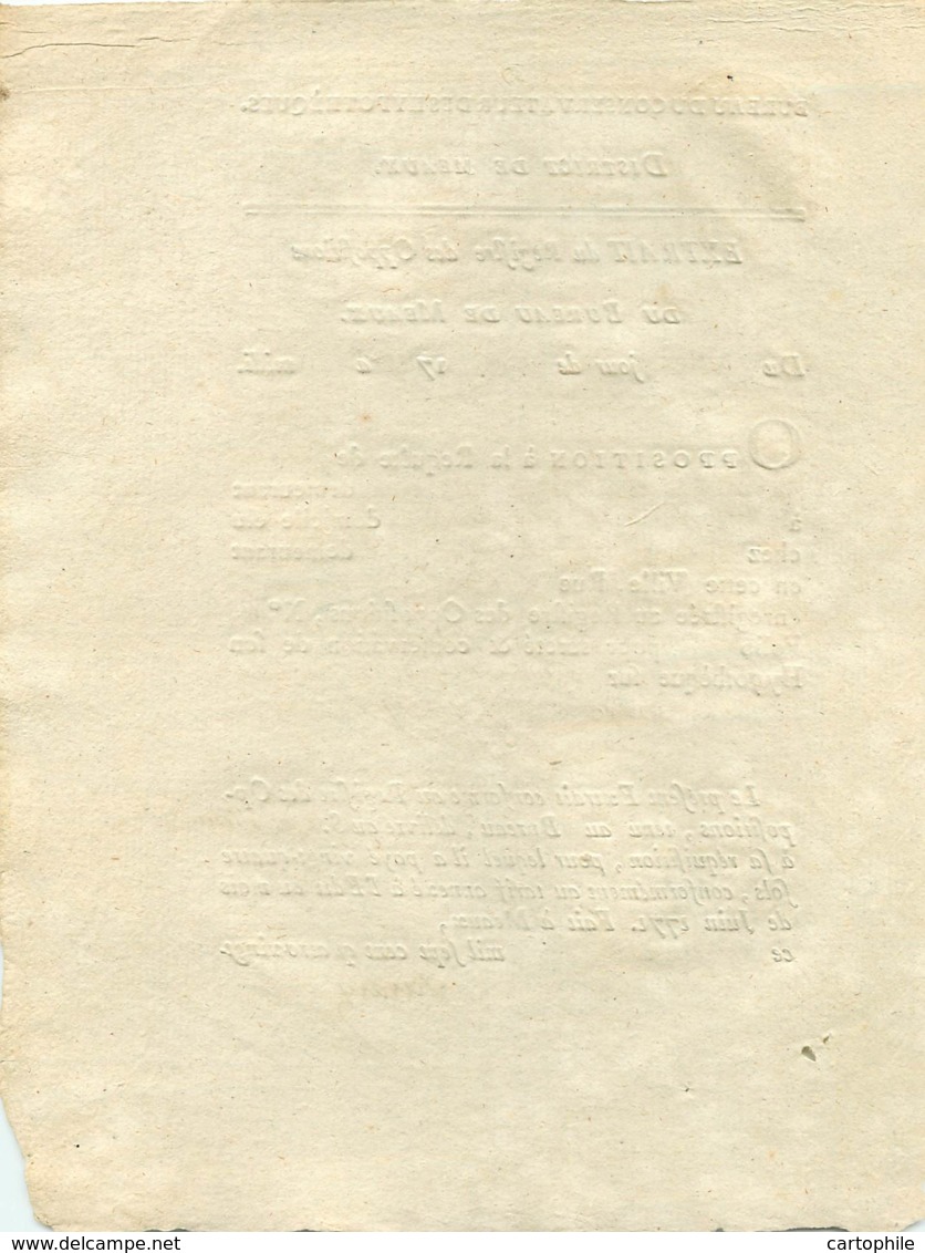 Acte De 1791 Opposition De Jean Bernard Bachelet, Batteur D'or, Contre Prince Louis René Edouard De Rohan Cardinal - Manuscrits