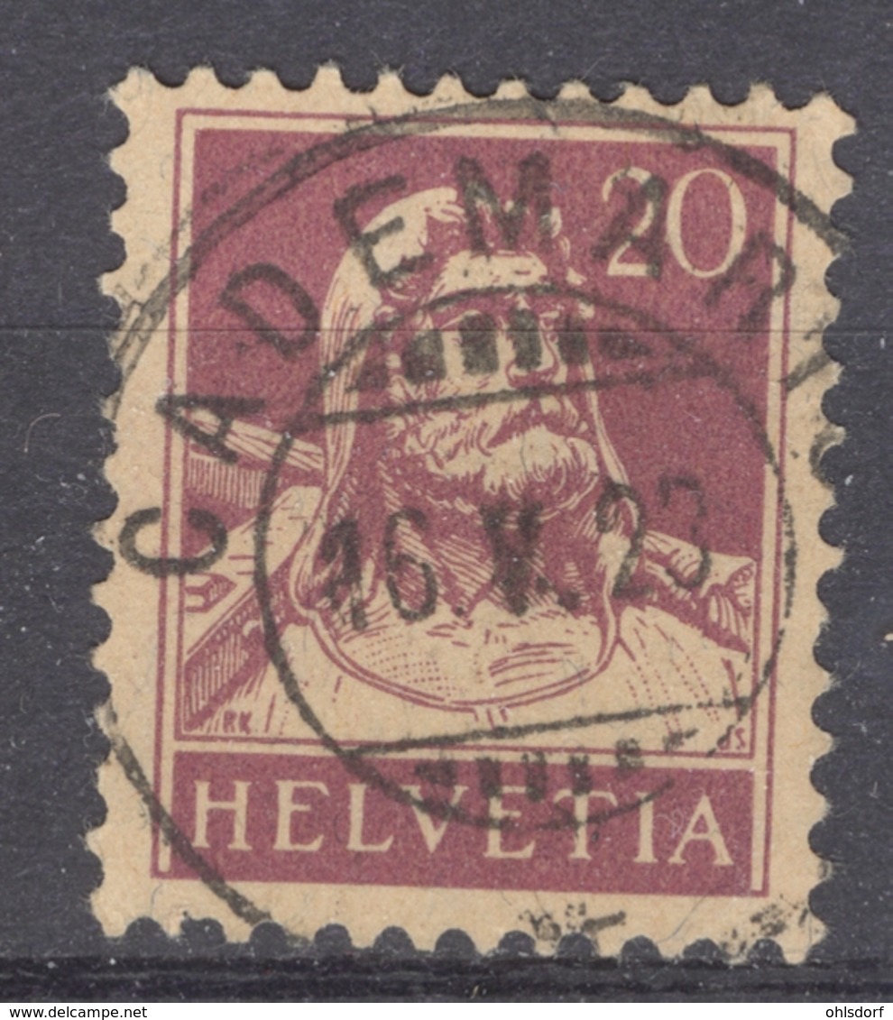 HELVETIA 1921-34: Mi 162 / YT 165, O - FREE SHIPPING ABOVE 10 EURO - Used Stamps