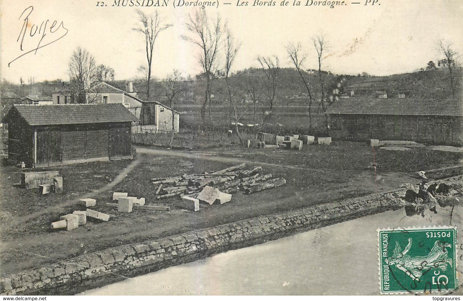 CP MUSSIDAN LES BORDS DE LA DORDOGNE - LESSIVEUSES LAVANDIERES - Mussidan