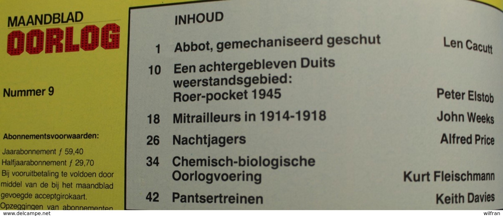 Maandblad Oorlog 2de Jaargang September 1979 Nr 9 - Autres & Non Classés