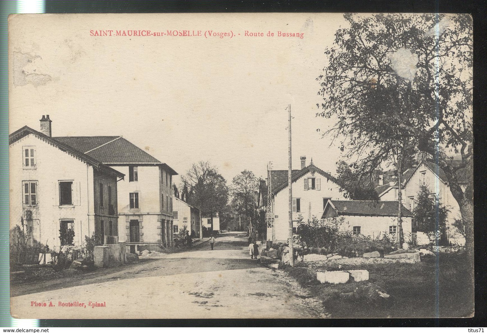 CPA  Saint Maurice Sur Moselle - Route De Bussang - Autres & Non Classés