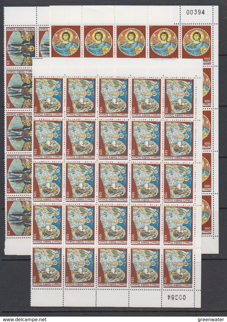 Cyprus 1981 Christmas 3v 25x ** Mnh (F7654) - Ongebruikt