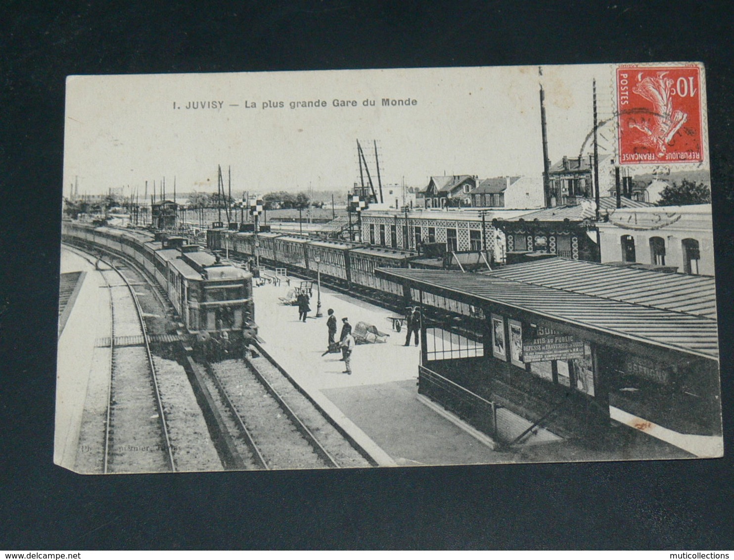 JUVISY  1910   LA GARE      / CIRC /  EDITION - Juvisy-sur-Orge