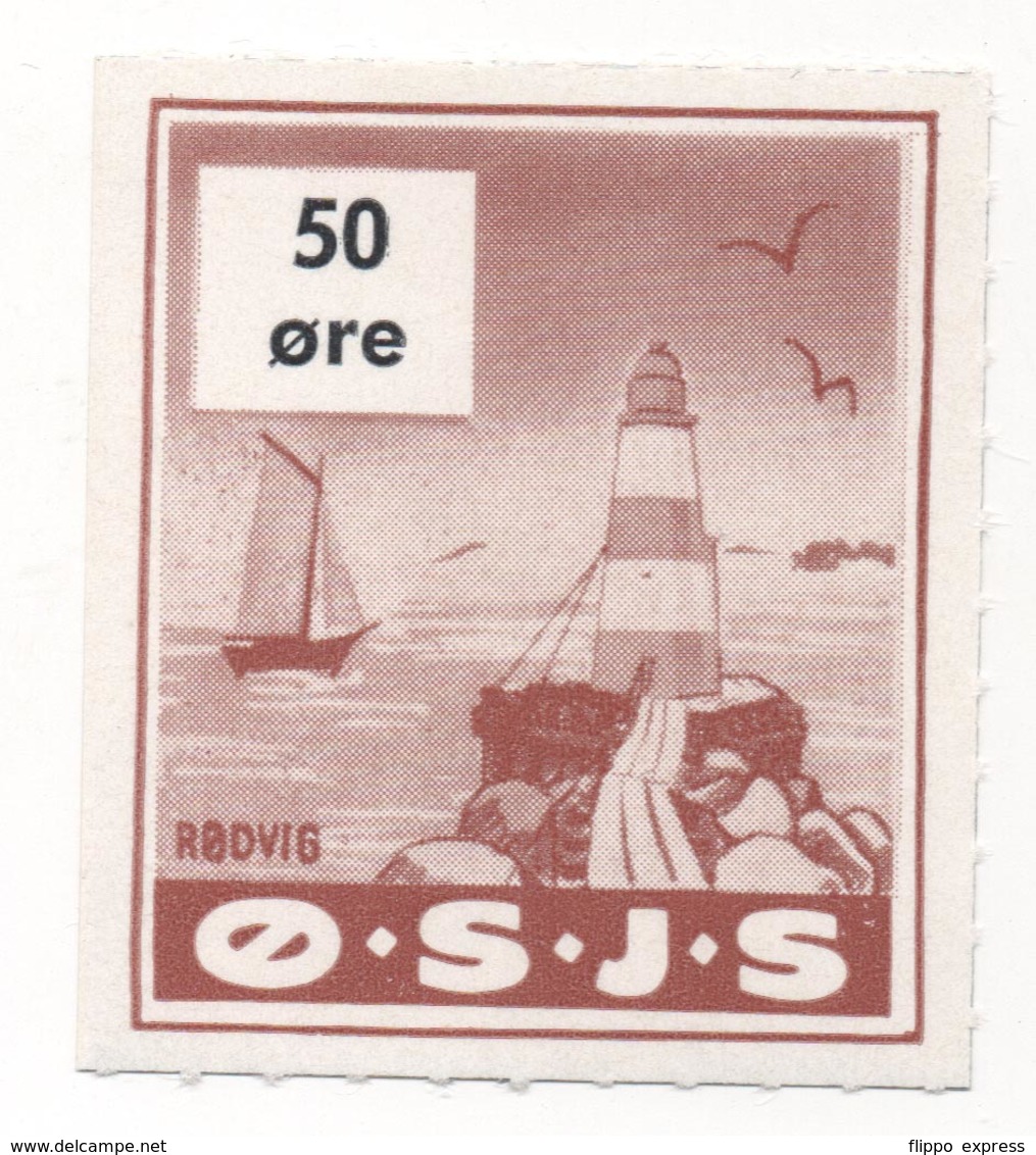 Denmark, O.S.J.S. Railway Parcel Stamp, 50 Ore - Andere & Zonder Classificatie