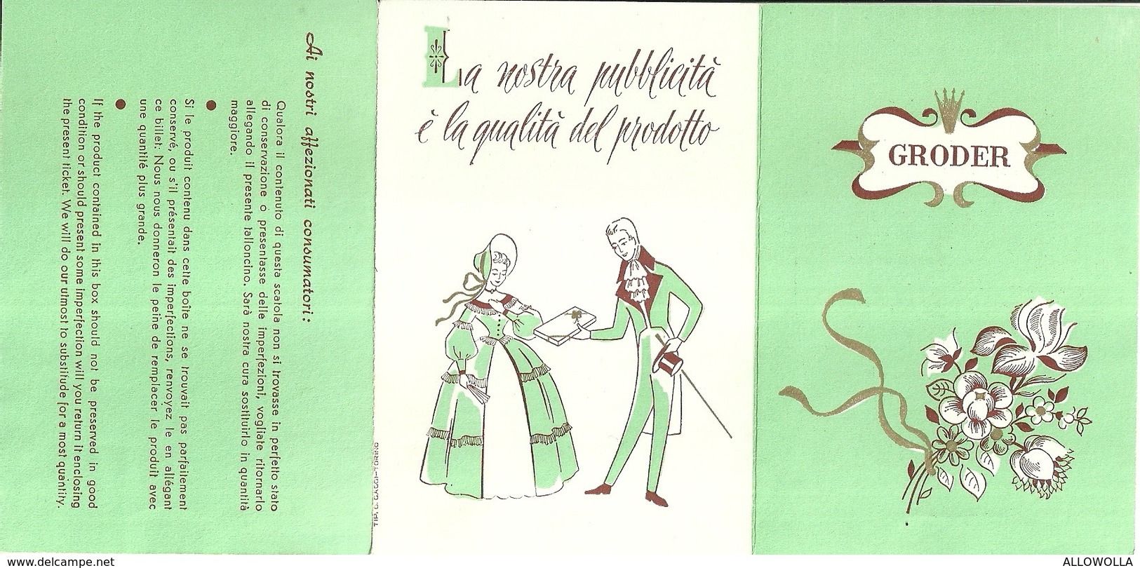 2111 " GRODER - FERRO & GRODER - CERTIFICATO DI GARANZIA "  ORIGINALE - Altri & Non Classificati