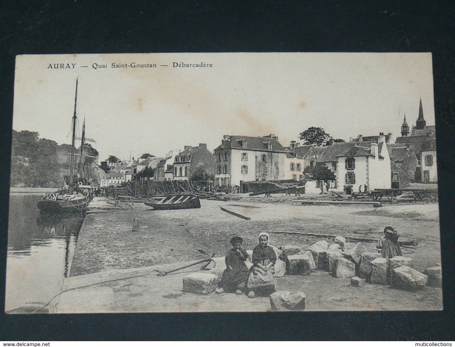 AURAY    1910   QUAI ANIME   / CIRC /  EDITION - Auray