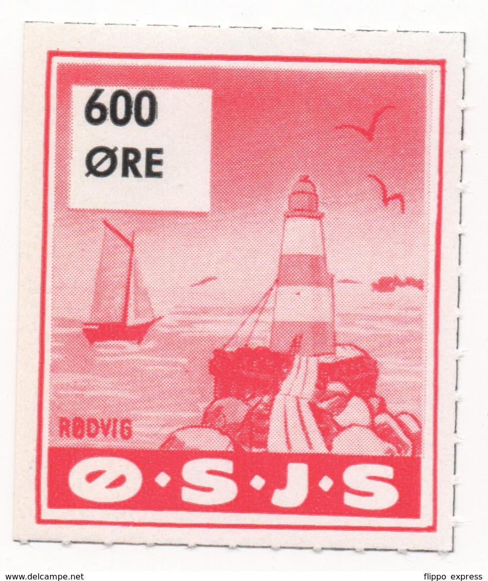 Denmark, O.S.J.S. Railway Parcel Stamp, 600 Ore - Andere & Zonder Classificatie