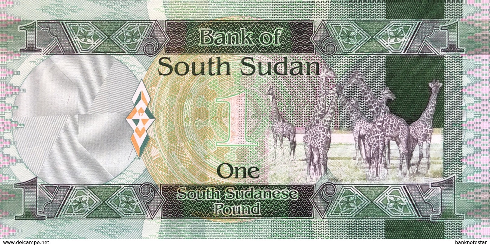 South Sudan 1 Pound, P-5 (2011) - UNC - Sudan