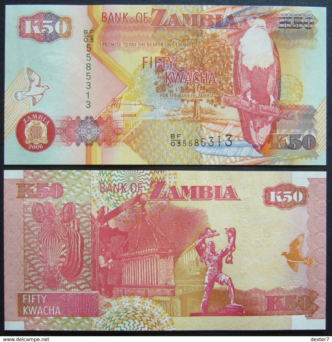 Zambia 50 Kwacha 2006 UNC FdS - Zambie