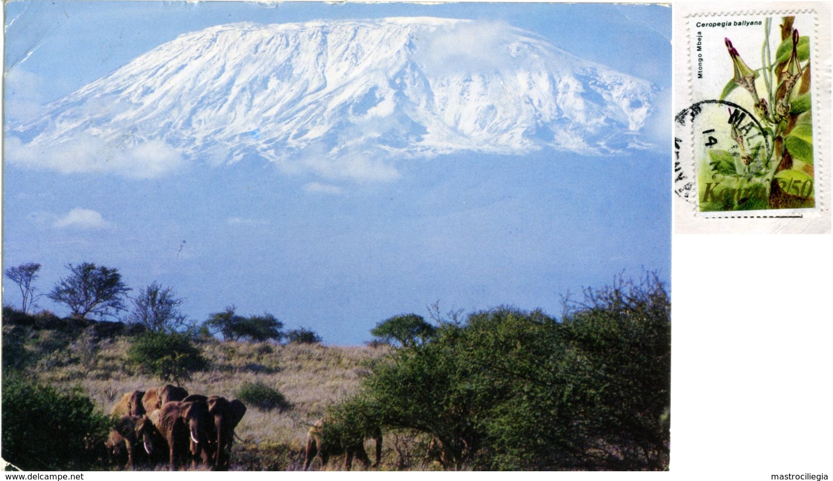 KENYA  KENIA  Elephants At The Foot Of Mount Kilimanjaro  Nice Stamp - Kenia