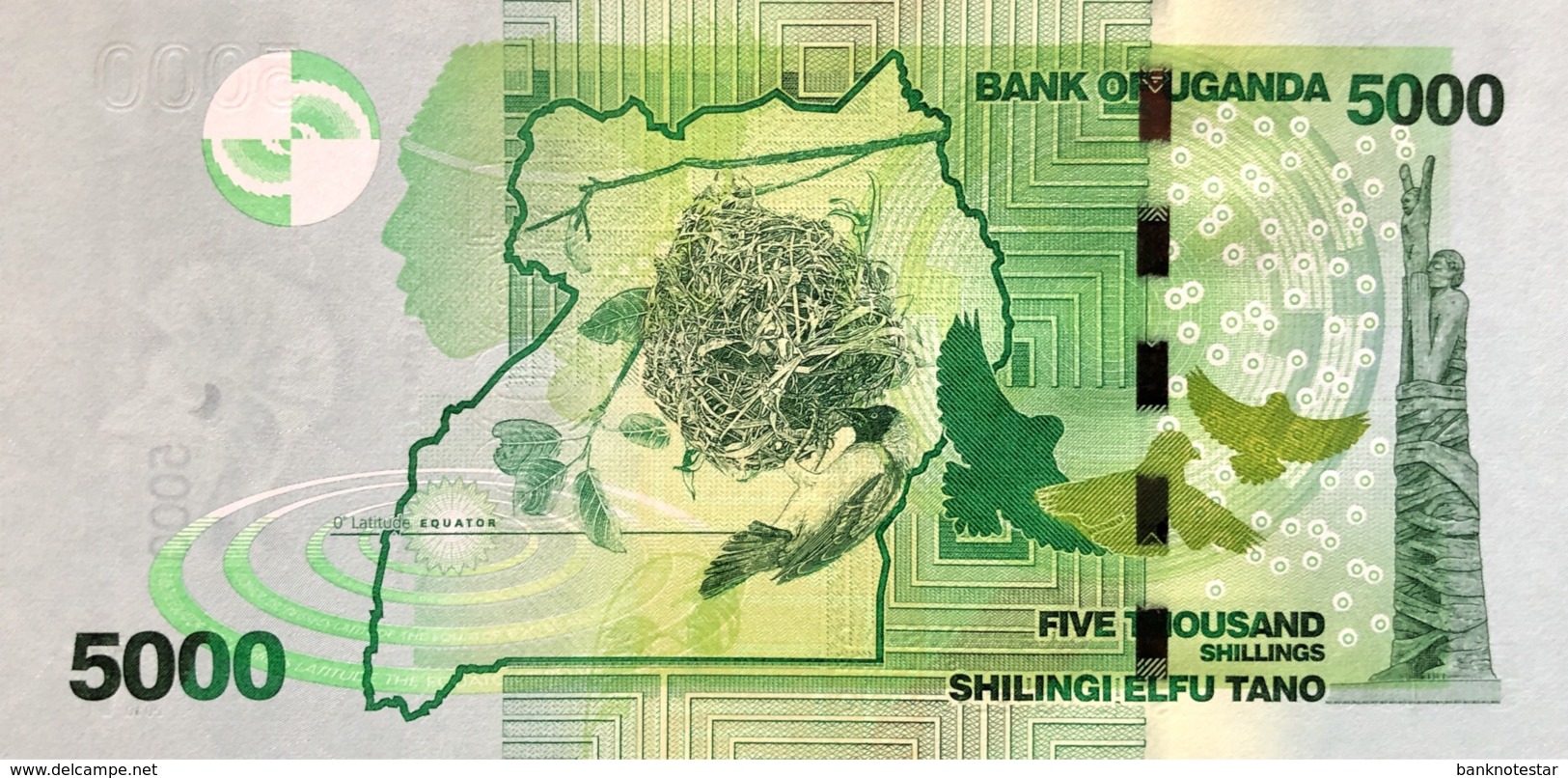 Uganda 5.000 Shillings, P-51a (2010) - UNC - Uganda