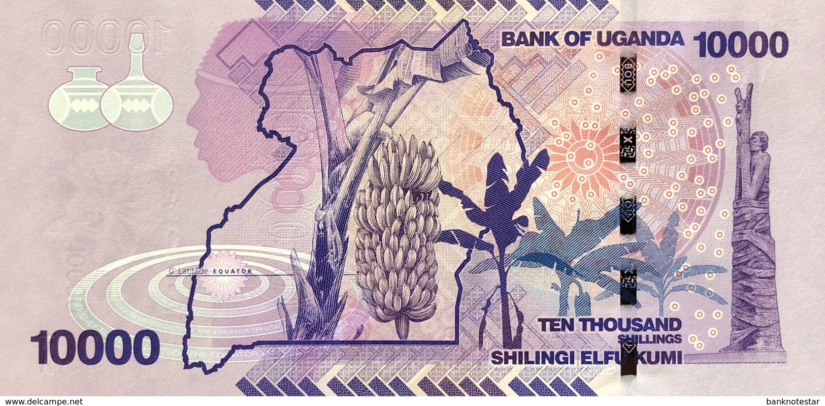 Uganda 10.000 Shillings, P-52a (2010) - UNC - Uganda