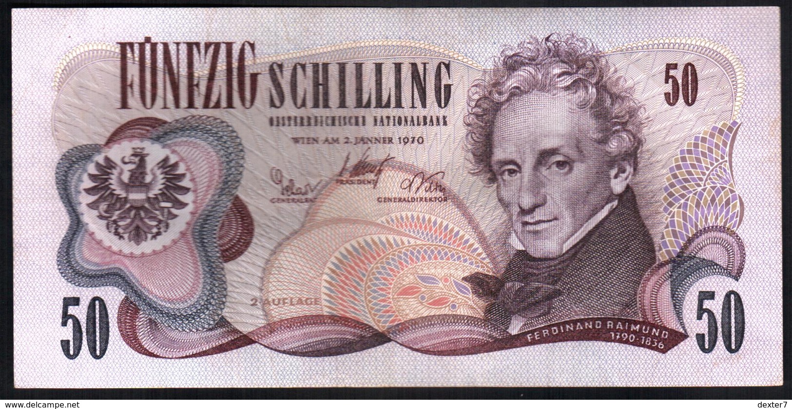 Austria 50 Shillings 1970 Schilling Osterreich Scellini - Poco Circolata - Austria