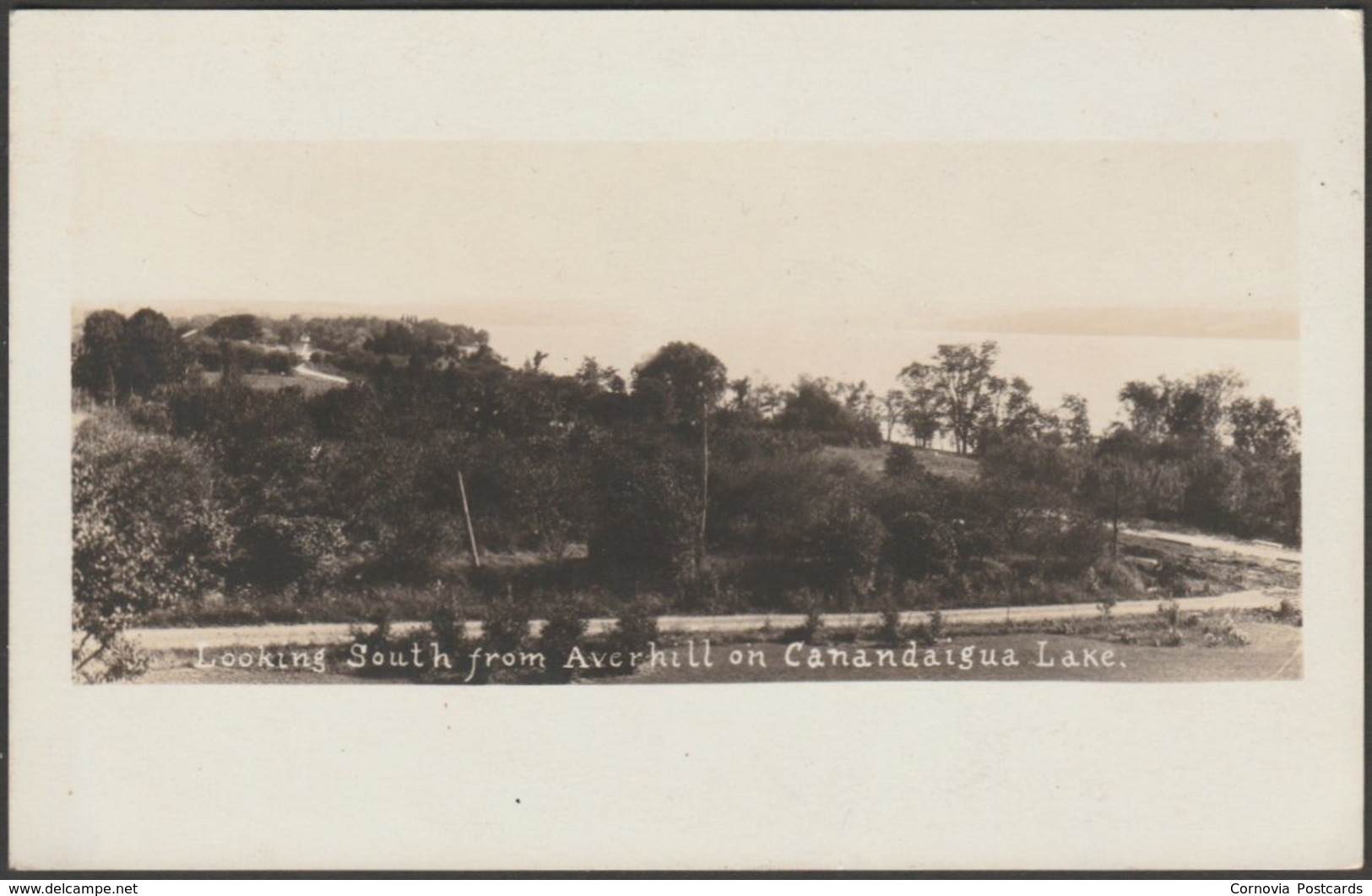 Looking South From Averhill On Canandaigua Lake, New York, C.1930 - AZO RPPC - Other & Unclassified