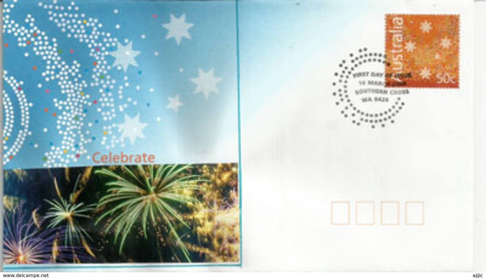 AUSTRALIA: Constellation Of The Southern Cross. FDC Village Of Southern Cross W.A. Year 2004 - Astronomie