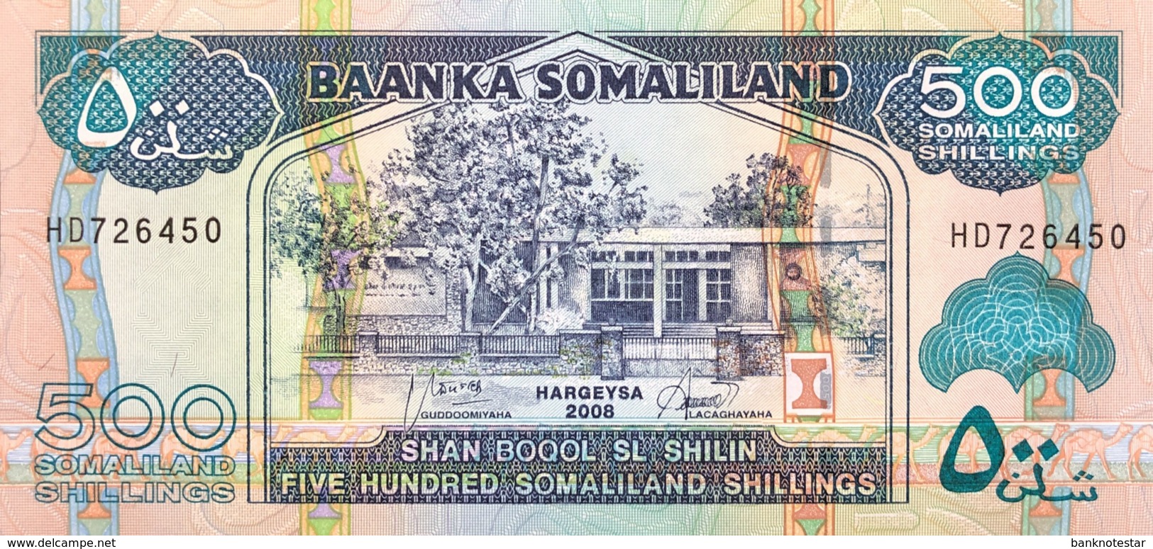 Somaliland 500 Shilin, P-6g (2008) - UNC - Somalia