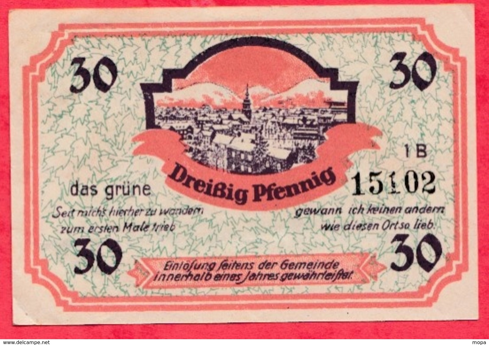 Allemagne 1 Notgeld De 30 Pfenning Stadt Friedrichroda Dans L 'état N °2665 - Verzamelingen