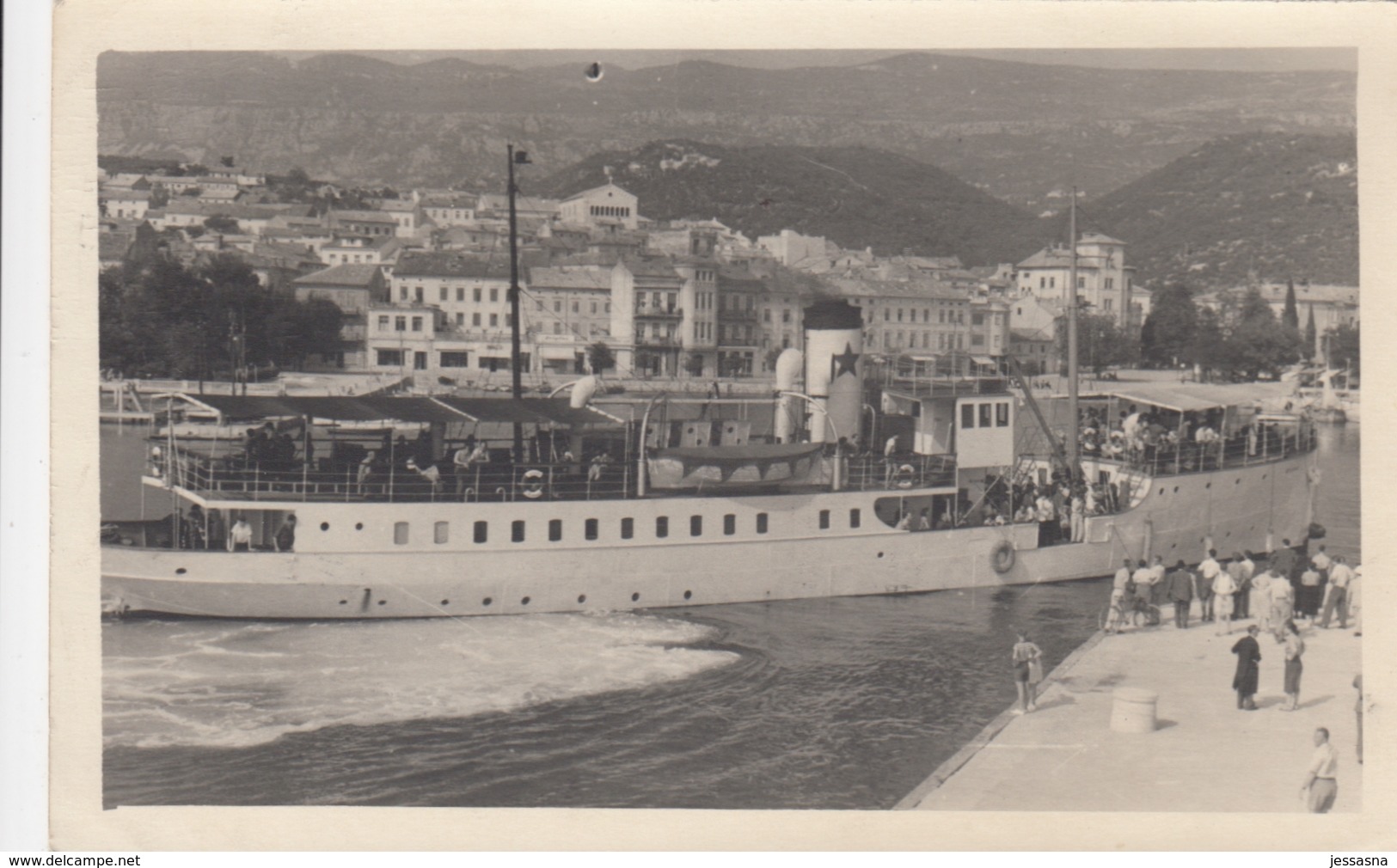 AK  - Kroatien - Crikvenica - Anlegen De Dampfers Am Pier - 1954 - Kroatien