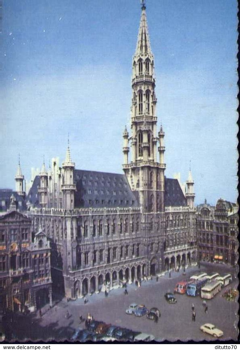 Bruxelles - Grand' Place - Hotel De Ville - Formato Grande Viaggiata Mancante Di Affrancatura – E 9 - Altri & Non Classificati