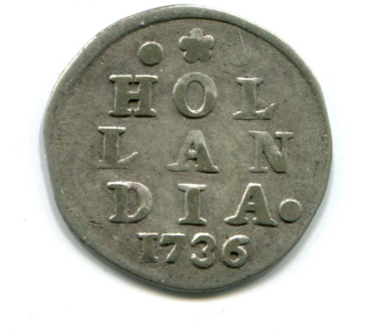 1736 Holland Dubbele Wapenstuiver Coin - …-1795 : Former Period