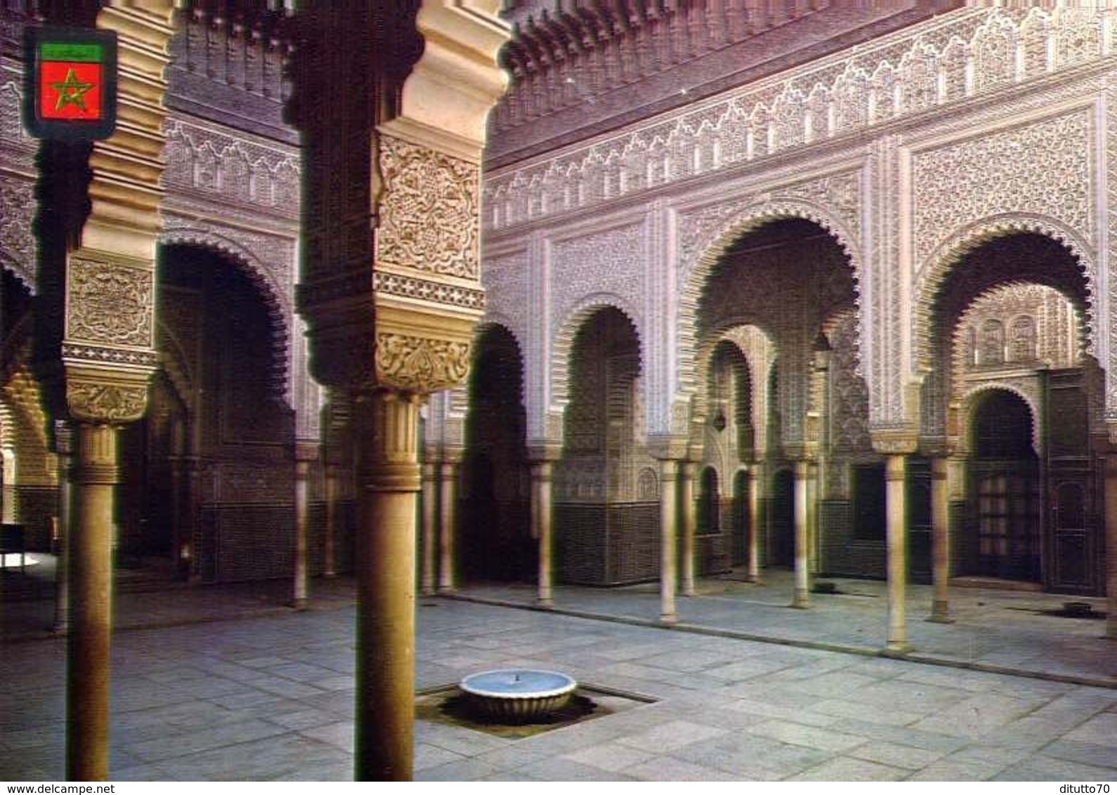 Casablanca - Patio Arabe - Palacio De Justicia - Formato Grande Non Viaggiata – E 9 - Casablanca