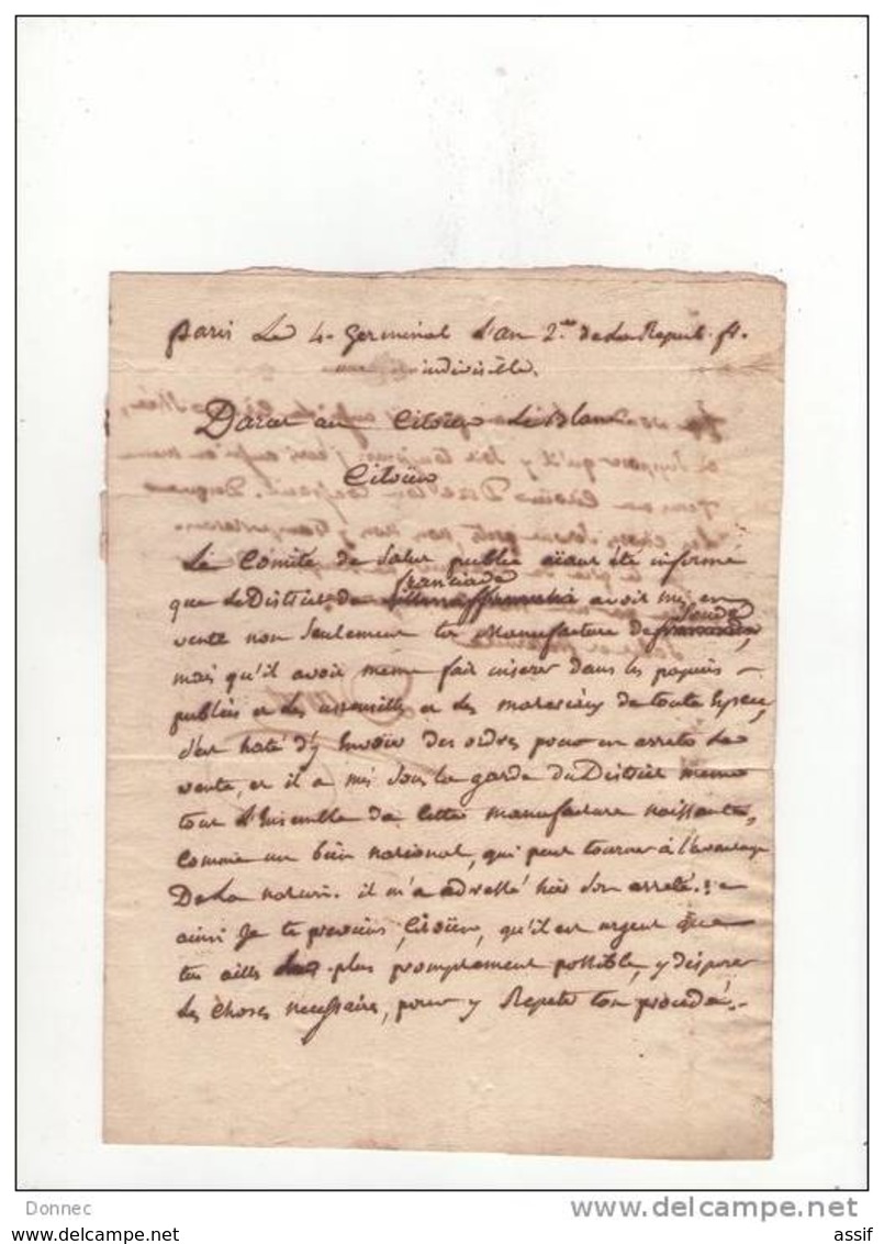 SAINT-DENIS 12 Lettres Et Documents Adressés à Leblanc ( Soude, Manufacture Franciade ), Berthollet, Darcet, .... - Documentos Históricos