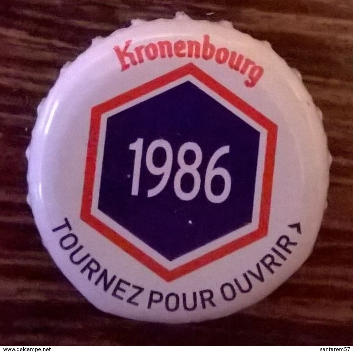 France Capsule Bière Crown Cap Beer Kronenbourg Les Années Qui Comptent 1986 - Bière