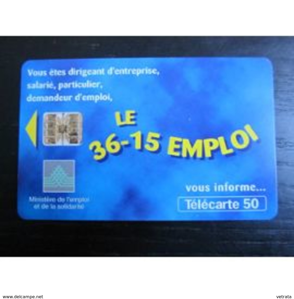 TELECARTE 50 :  LE 36-15 EMPLOI - Autres & Non Classés