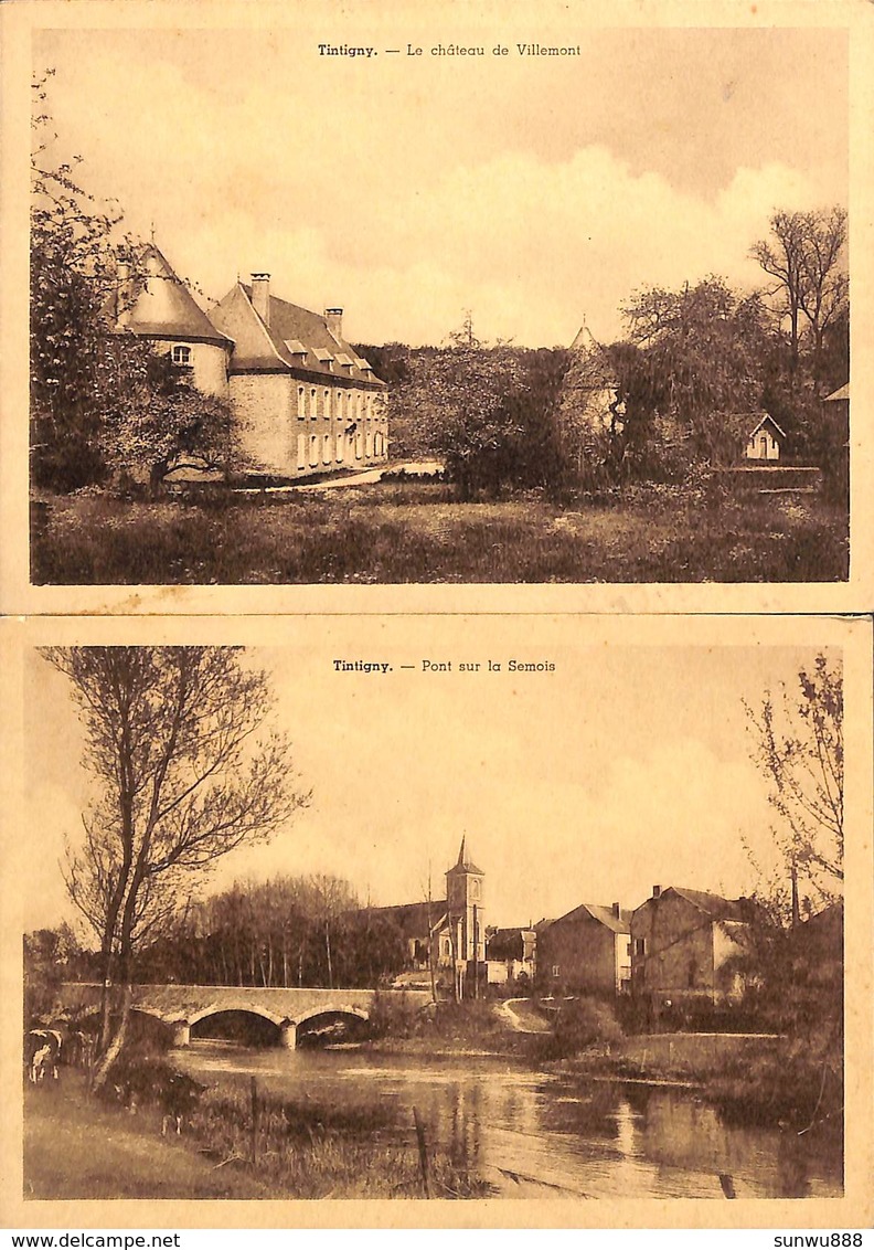 Tintigny - Lot 2 Cartes (Château & Pont, Edit. Jeanty) - Tintigny