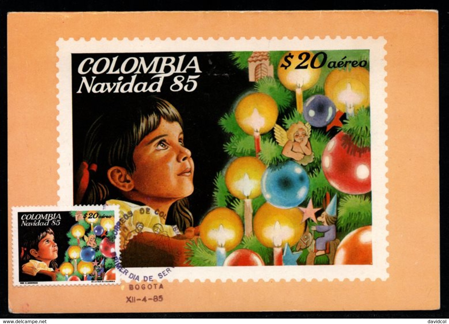 COLOMBIA- KOLUMBIEN - 1985. MAXICARD / TMAX. CHRISTMAS - Colombia