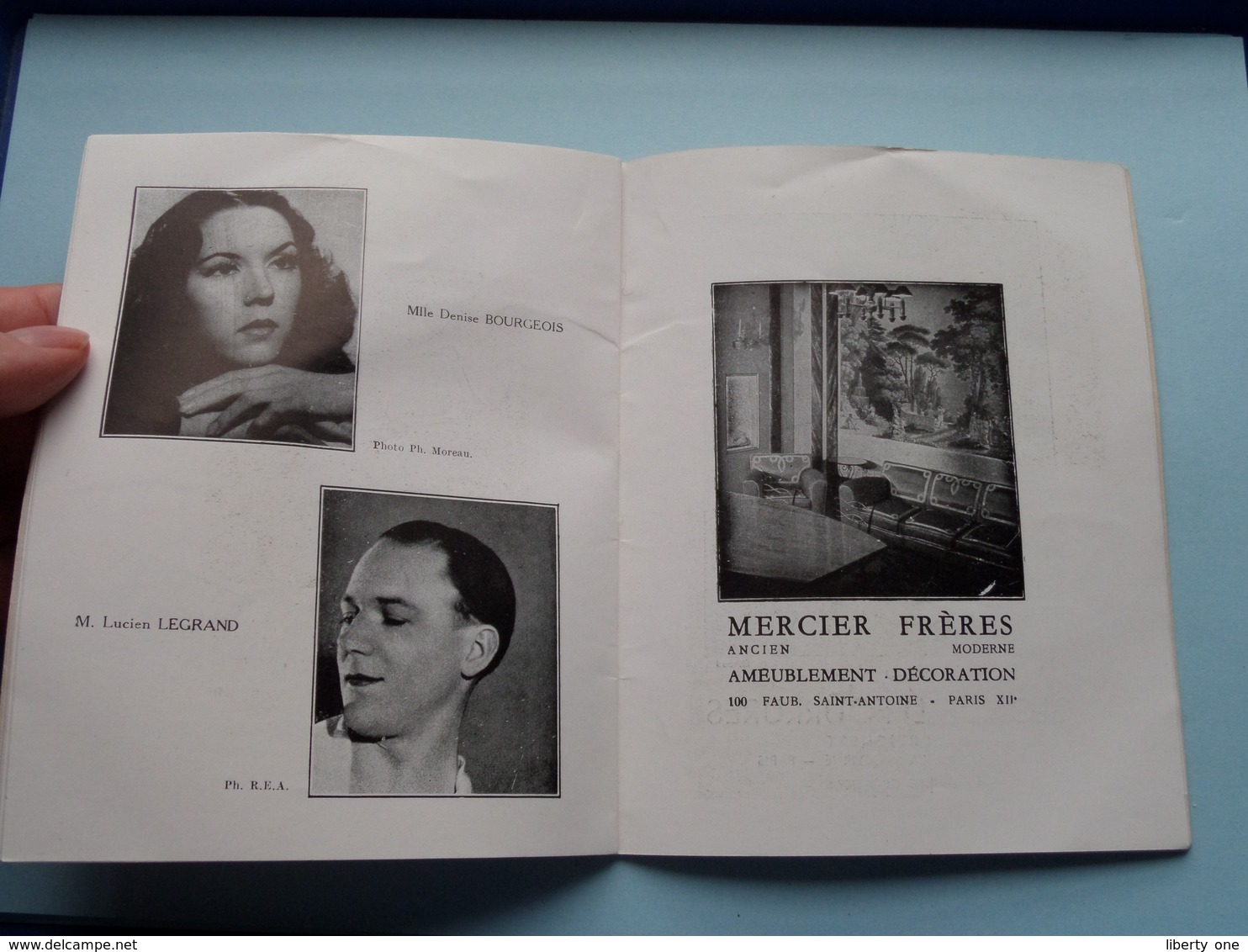 Théatre NATIONAL de L'OPERA ( Soir de Fête / GISELLE / Le Prince IGOR > Anno 1949 Paris ( voir Photo ) !