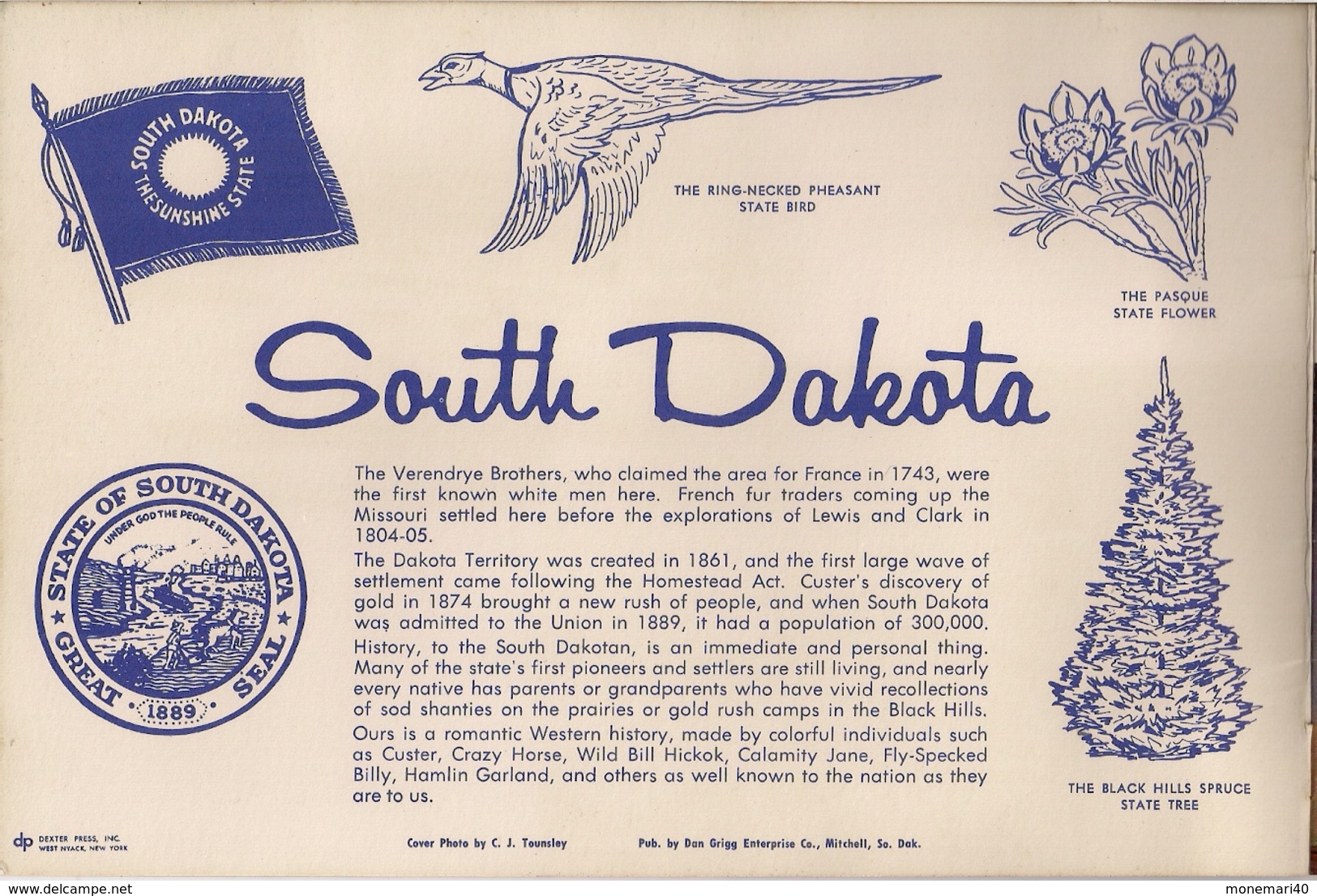 SOUTH DAKOTA - DÉPLIANT TOURISTIQUE - Noord-Amerika