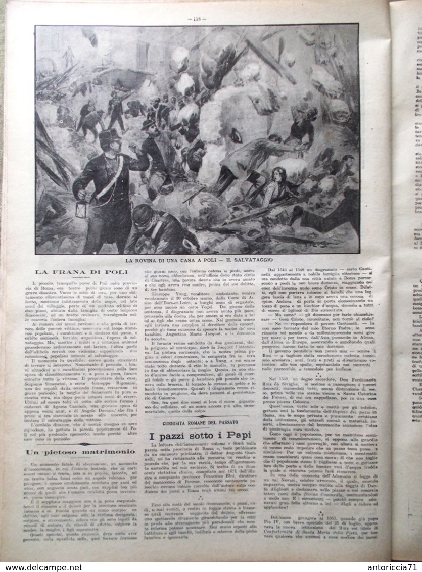 La Tribuna Illustrata 25 Febbraio 1906 Sant'Agata Catania Vesuvio Orsini Marzano - Altri & Non Classificati