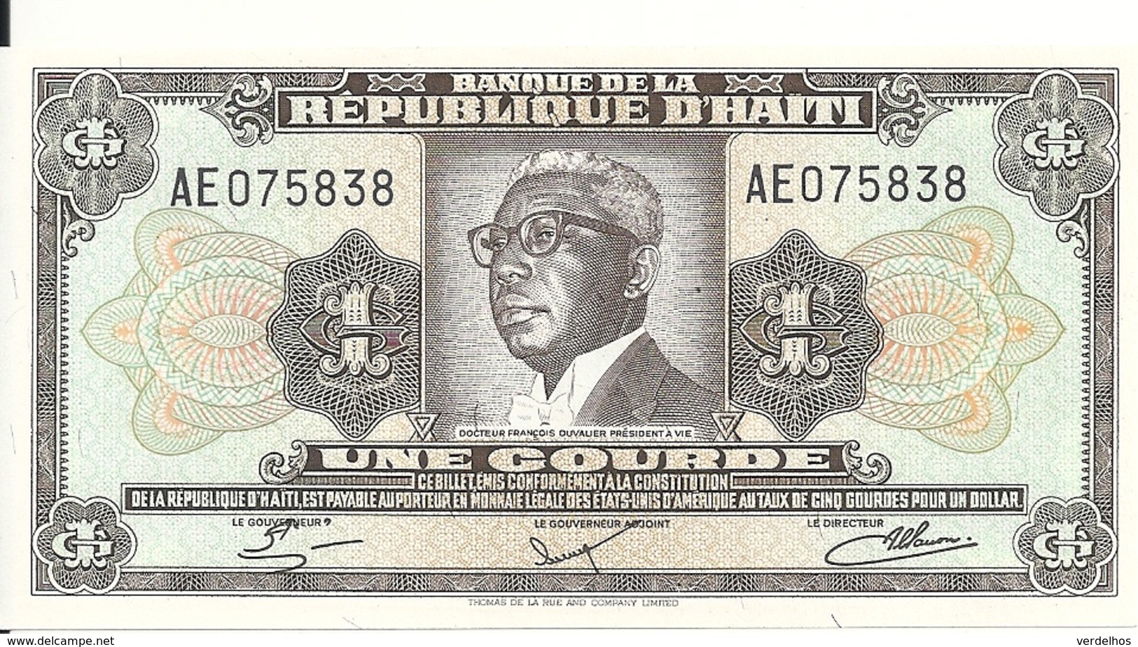 HAITI 1 GOURDE 1984 UNC P 239 - Haïti