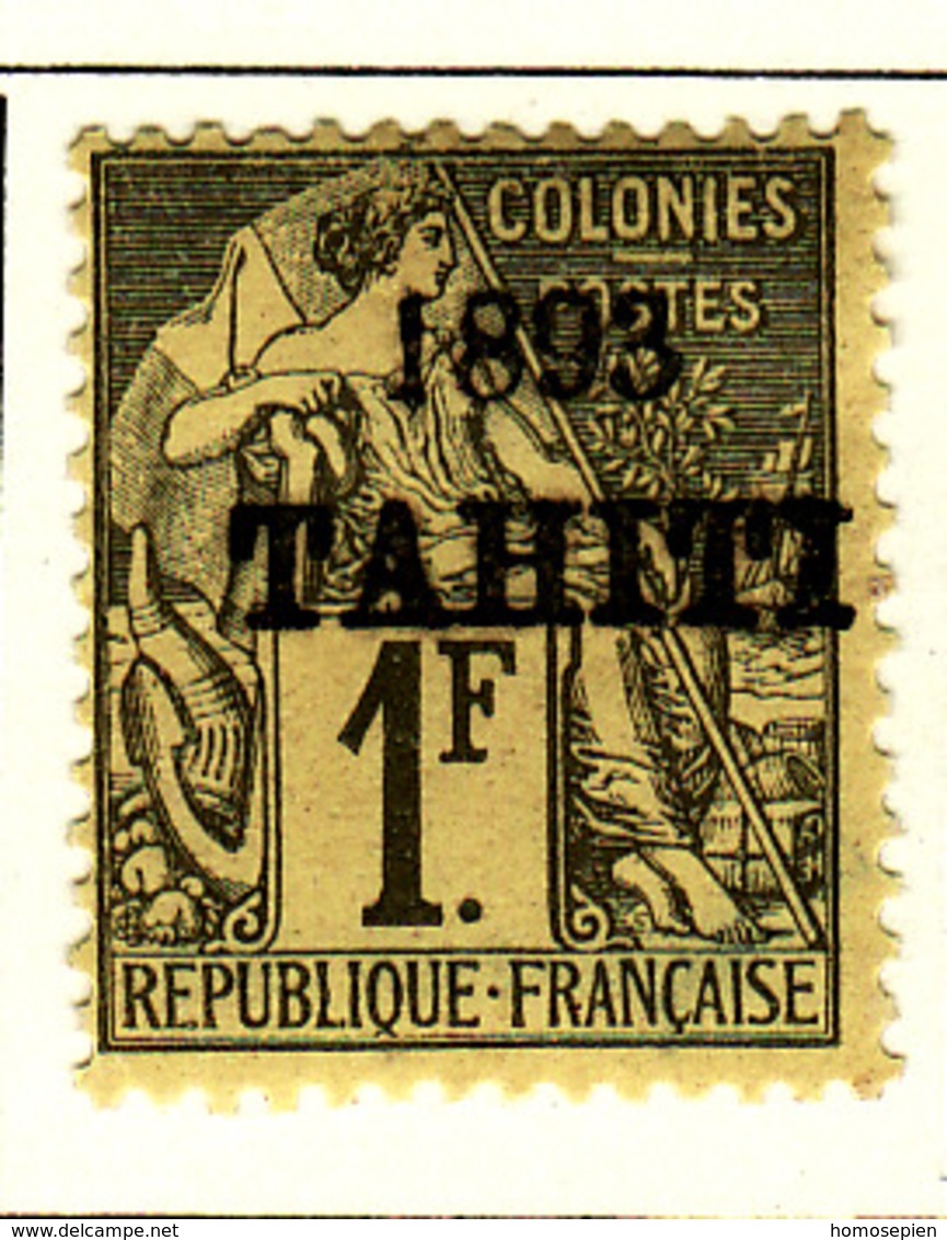 Tahiti 1893 Y&Tn°30 - Michel N°29 (o) - 1f Timbre Des Colonies - Usati
