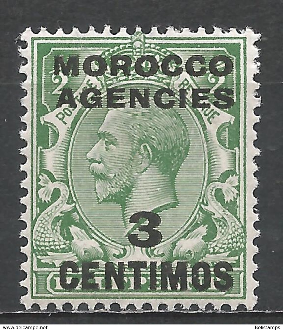 Great Britain Offices Abroad - Morocco 1917. Scott #58 (M) King George V * - Bureaux Au Maroc / Tanger (...-1958)