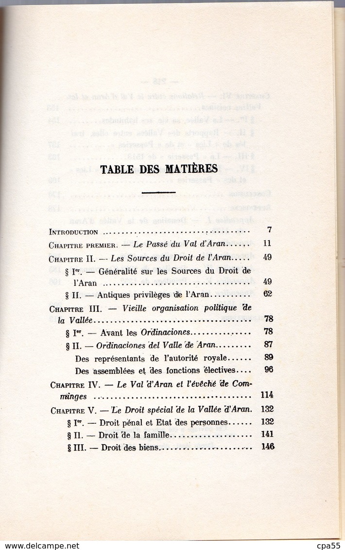 L' ENCLAVE ESPAGNOLE DU VAL D' ARAN Par Rémy Comet  -  218 Pages. Pyrénées Orientales - Languedoc-Roussillon